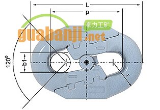 弧齿型接链环